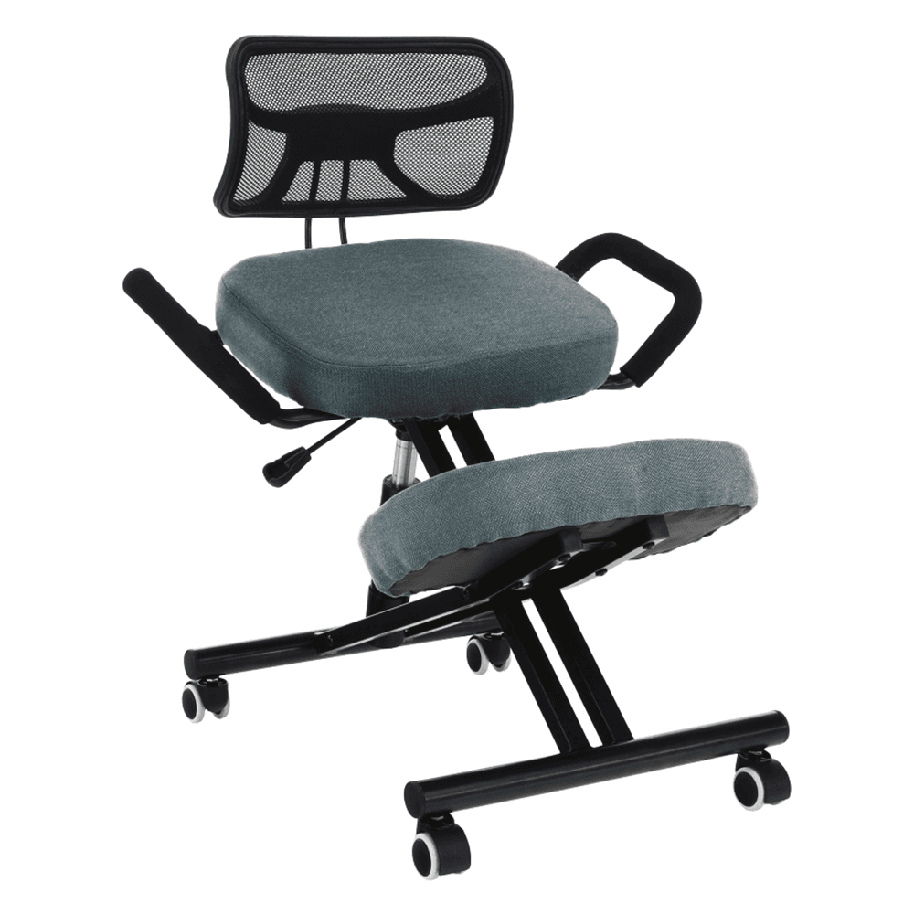 Ergonomická klekačka RUFUS – šedá látka, Kondela