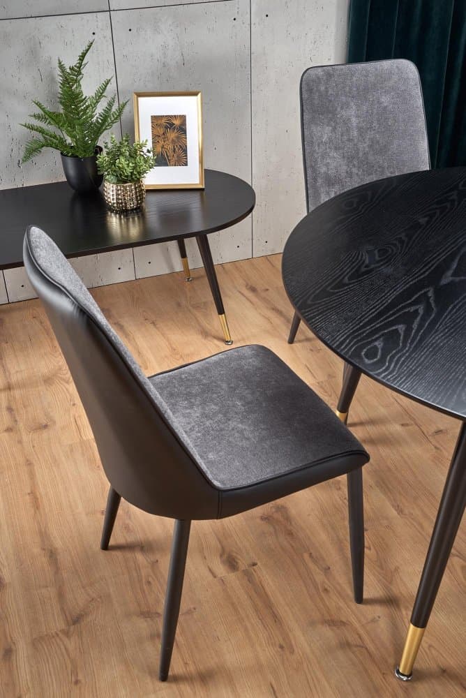 Jídelní kulatý stůl EMBOS — průměr 120 cm, černá Halmar - náhled 3