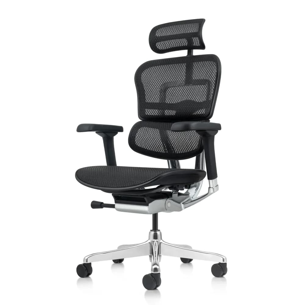 Kancelářská ergonomická židle SIRIUS Q24 NEO – celosíť, černá, nosnost 150 kg, záruka 3 roky