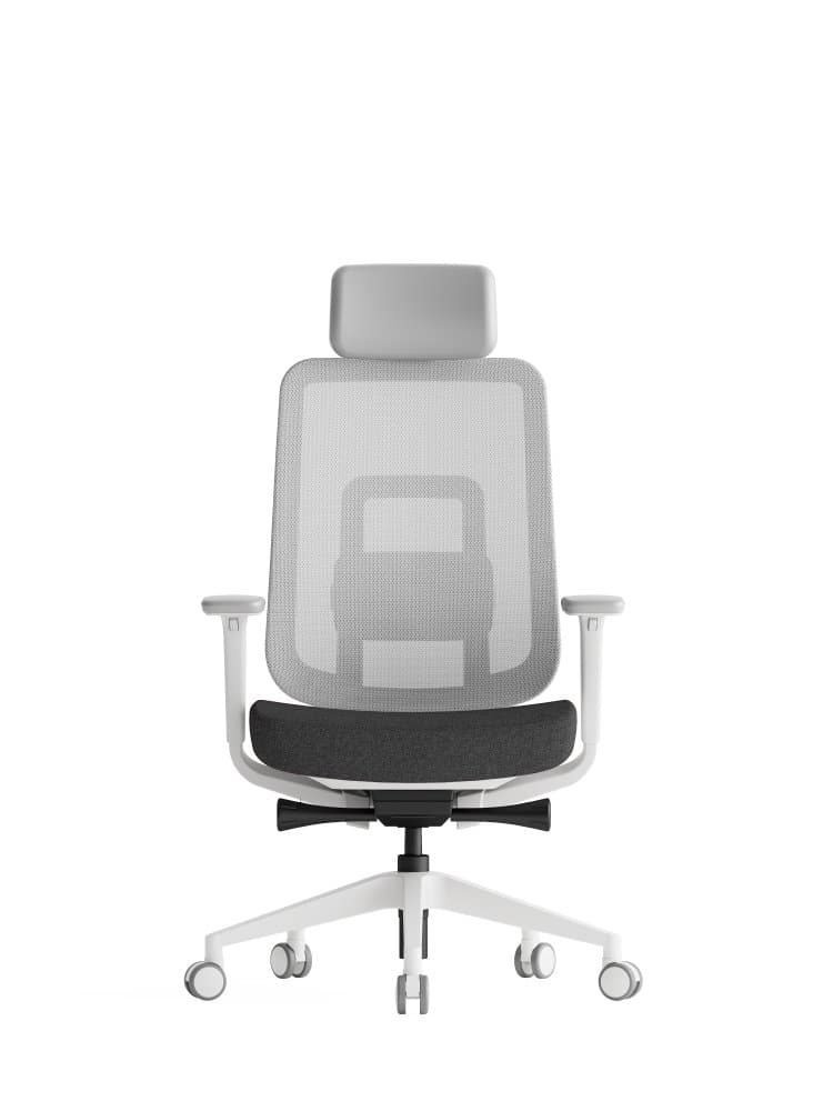 Kancelářská ergonomická židle K42 WHITE SP – síť/ čalouněná, černá - náhled 2