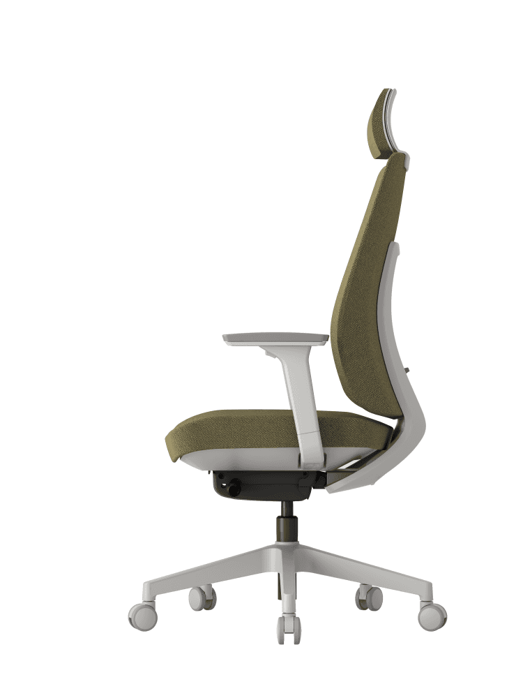 Kancelářská ergonomická židle K50 — bílá, více barev Béžová - náhled 4