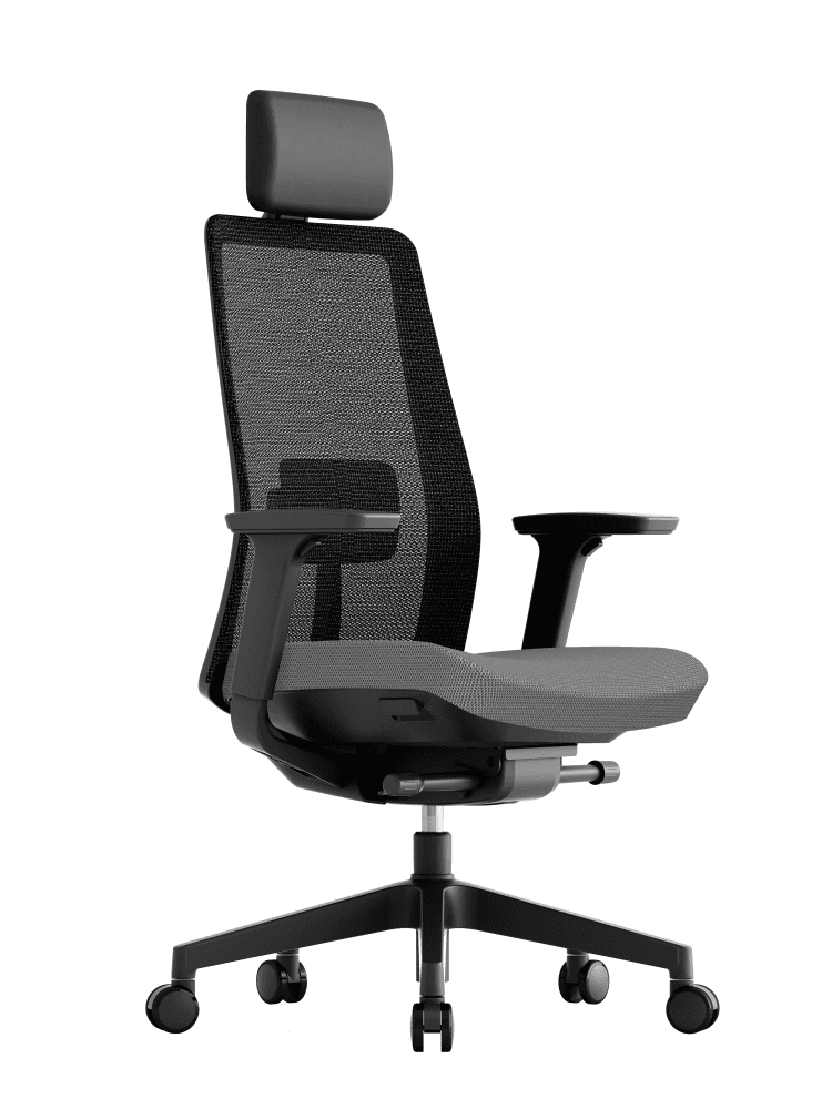 Kancelářská ergonomická židle K10 — více barev Modrá - náhled 2