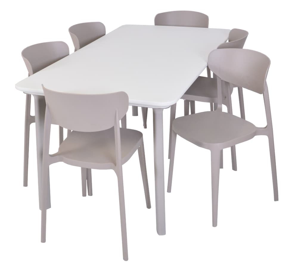 ITALIA DINING plastový stůl - světle šedá - náhled 4