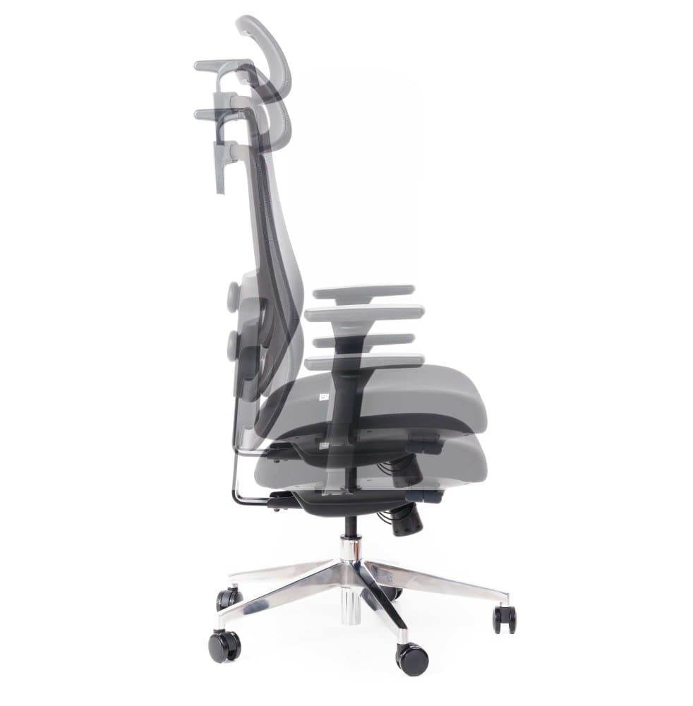 Kancelářská ergonomická židle Sego STRETCH New— černá Sego - náhled 3