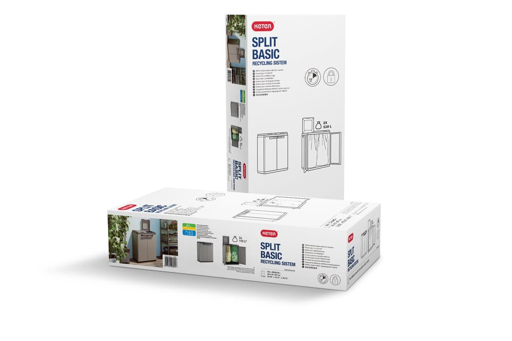 Recyklační koš SPLIT CABINET BASIC - náhled 4