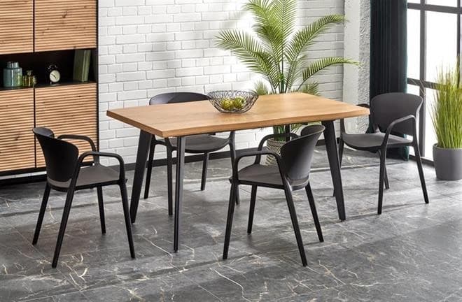 Rozkládací jídelní stůl DICKSON 2 — 150x90 (+60cm), masiv, přírodní Halmar - náhled 5