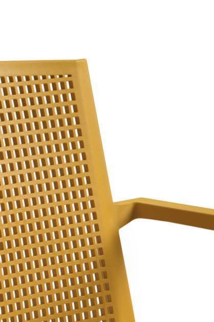 Plastové křeslo GRID — nosnost 150 kg, žlutá - náhled 5