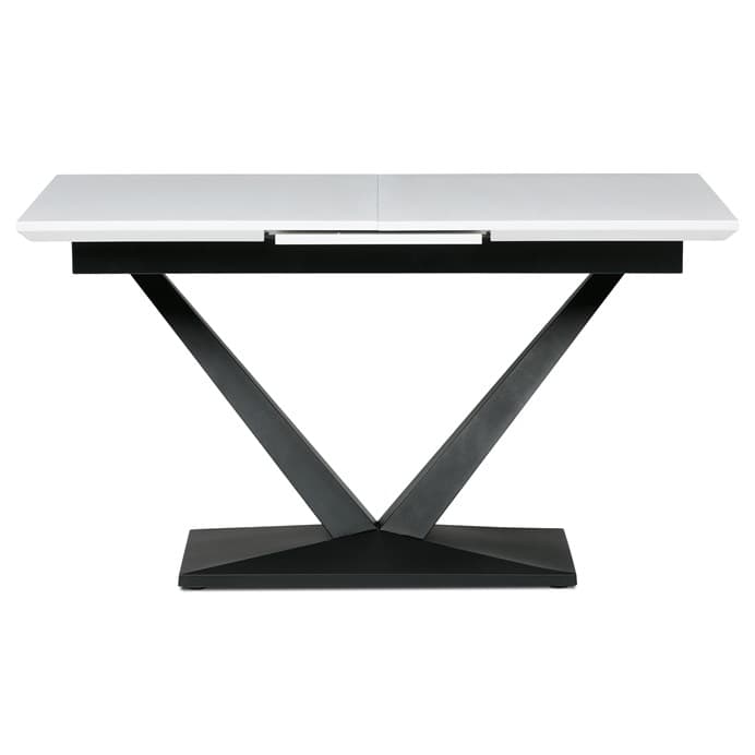 Jídelní rozkládací stůl TAVILO — 140x85x78 cm (rozklad +40 cm),  MDF, bílý Autronic