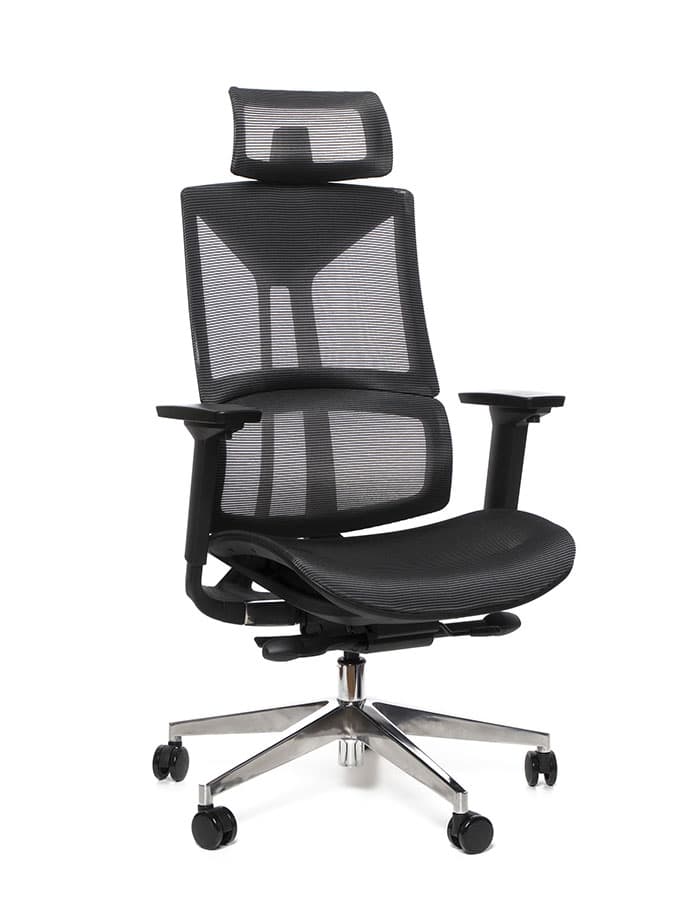 Kancelářská ergonomická židle Sego ERGO AIR — síť, černá Sego