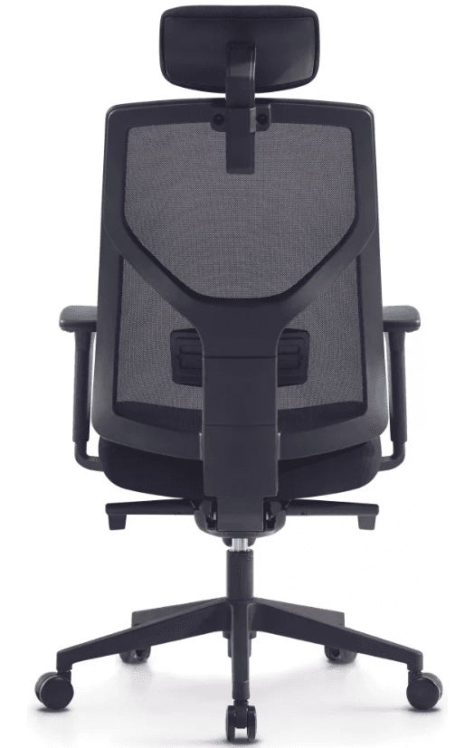 Kancelářská ergonomická židle ARES s podhlavníkem — síť, černý plast, nosnost 120 kg MERCURY STAR - náhled 4