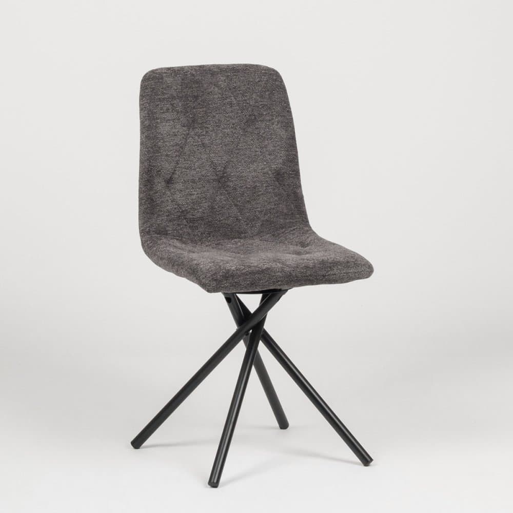Otočná jídelní židle LUNA - celočalouněný design Stima raven 15 šedá - náhled 4