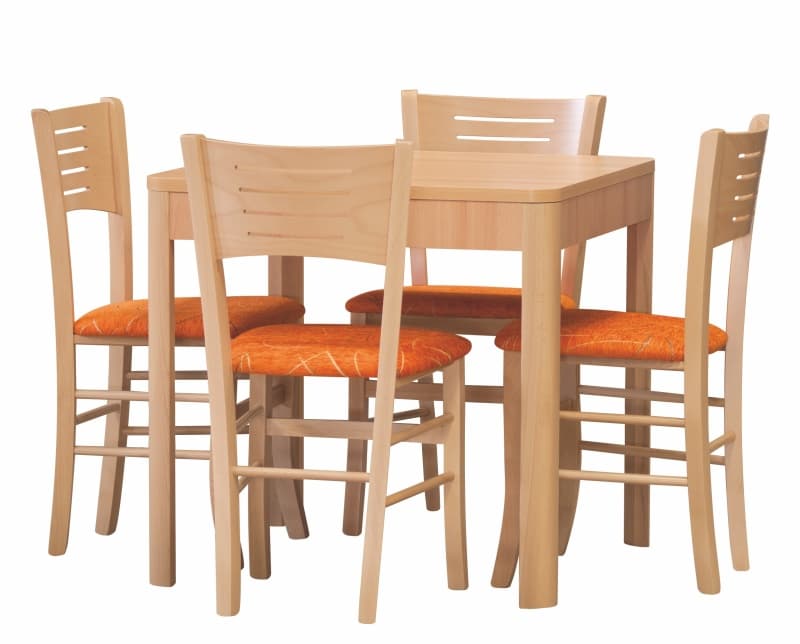 Dřevěná jídelní židle VERONA – více variant čalounění a barevných kostří lux 10 terracotta buk - náhled 3