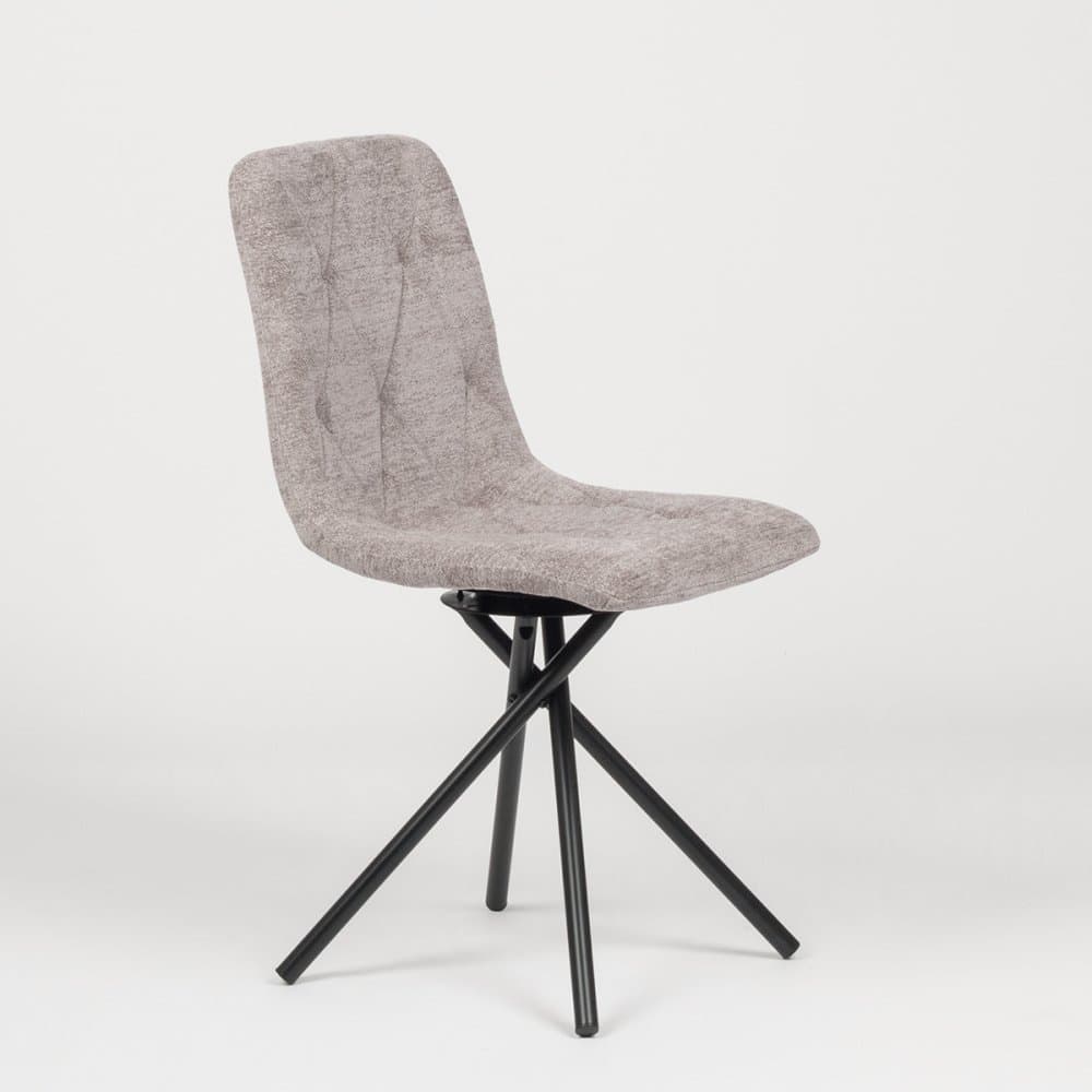 Otočná jídelní židle LUNA - celočalouněný design Stima raven 15 šedá - náhled 2