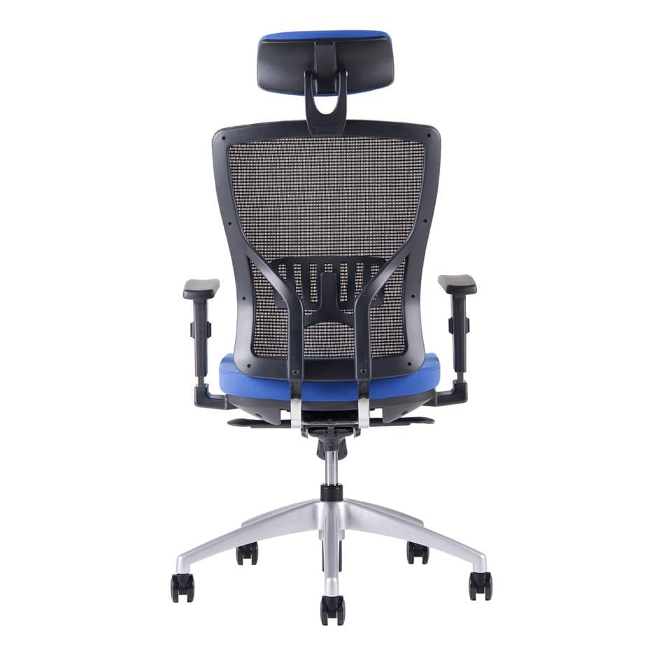 Kancelářská ergonomická židle HALIA MESH SP – s podhlavníkem, více barev Modrá 2621 - náhled 5