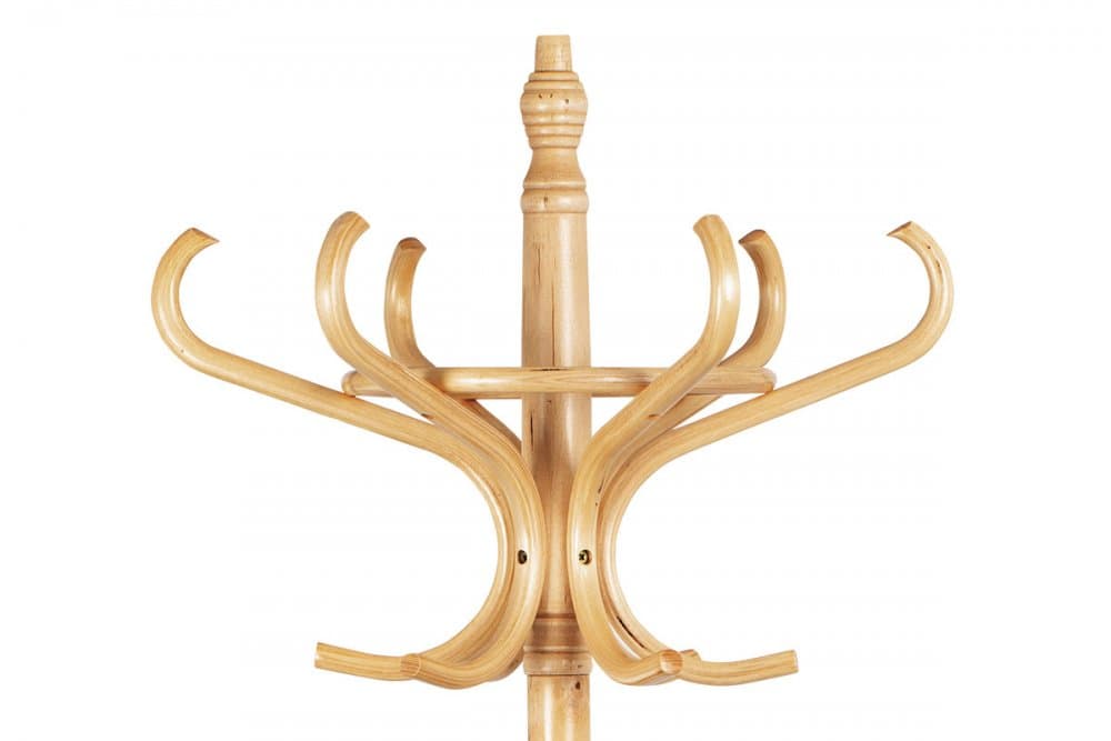 Dřevěný stojanový věšák GIOR — přírodní odstín Autronic - náhled 3