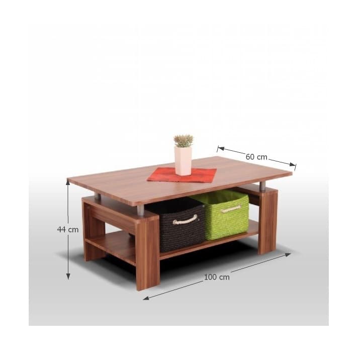 Konferenční stůl ROKO — 100x60x44 cm, světlý ořech Kondela - náhled 2