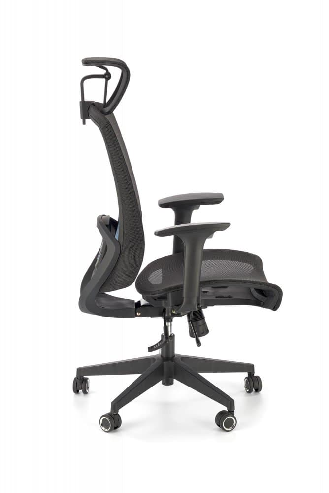 Kancelářská ergonomická židle GOLIAT — síť, černá Halmar - náhled 4