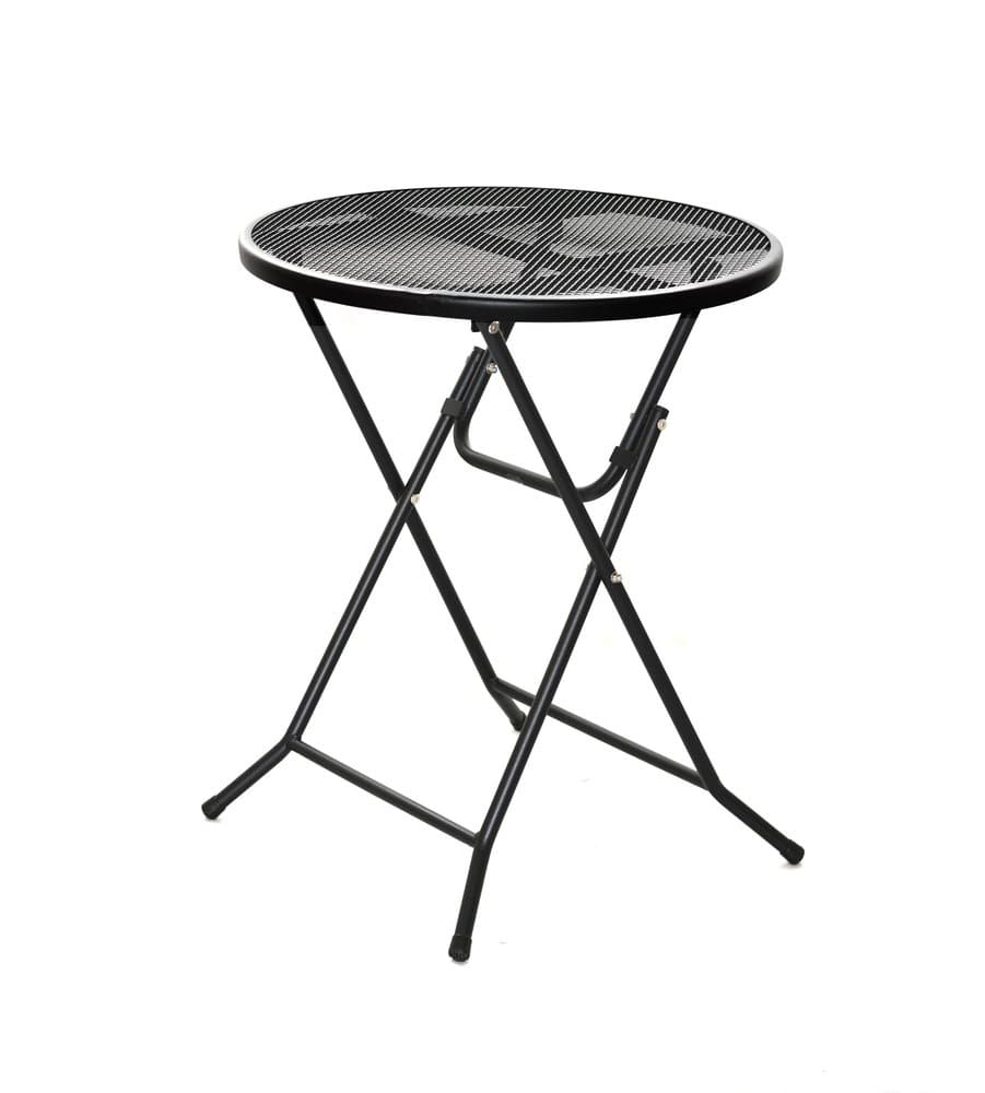 Skládací stůl HOBART — průměr 60 cm, kov - náhled 2