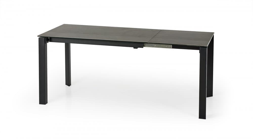 Jídelní rozkládací stůl HORIZON –? 120x85x76 (+60), kov/keramika Halmar