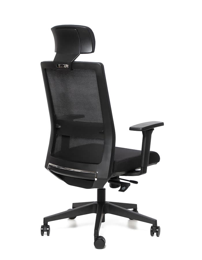 Kancelářská ergonomická židle Sego LINK — síť/látka, černá Sego - náhled 3