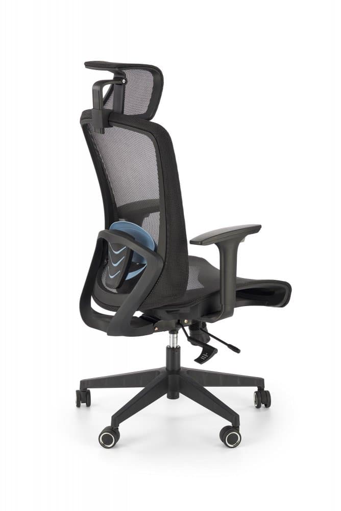 Kancelářská ergonomická židle GOLIAT — síť, černá Halmar - náhled 2