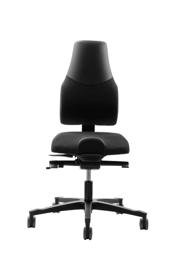 Zdravotní židle THERAPIA STANDI standardní látková –⁠ na míru, bez područek, více barev HX50/CX19 BLACK - náhled 1