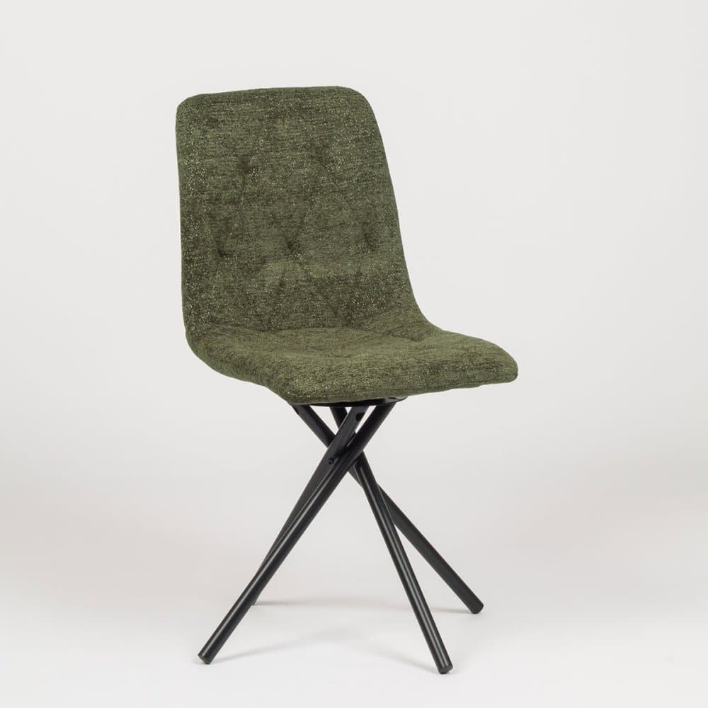 Otočná jídelní židle LUNA - celočalouněný design Stima raven