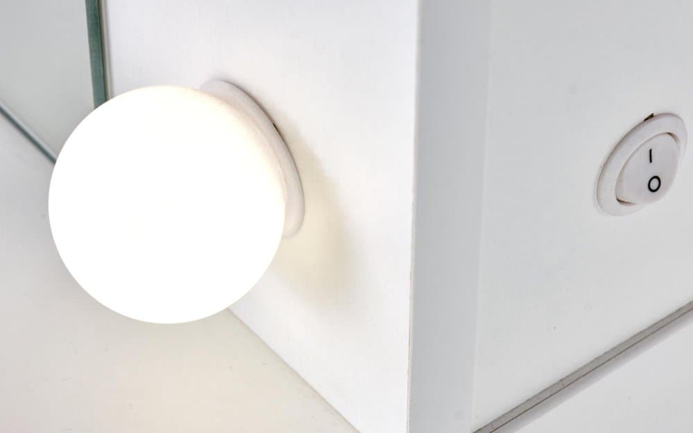Toaletní stolek s LED osvětlením HOLLYWOOD XL - bílá Halmar - náhled 5