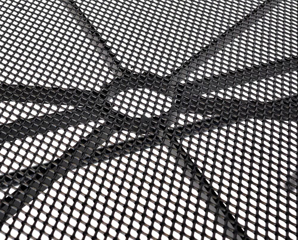 Zahradní stůl PATIO –  kov, černá, drátěný design, 160x90 cm - náhled 4