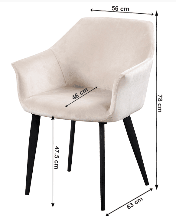 Designové jídelní křesílko ODOVEL — látka, kov/buk, více barev Kondela Béžová/kovové nohy - náhled 3