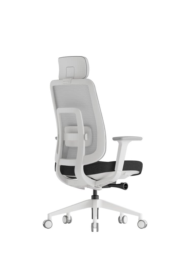 Kancelářská ergonomická židle K42 WHITE SP – síť/ čalouněná, černá - náhled 4