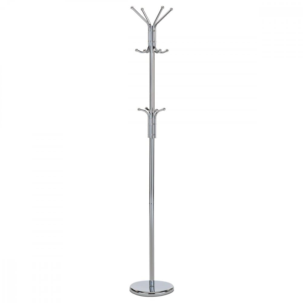 Věšák stojanový DALIDA - 182 cm, kov, lesklý chrom