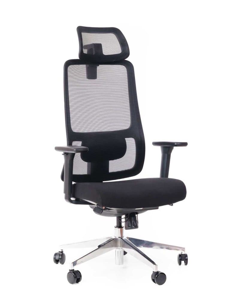 Kancelářská ergonomická židle Sego STRETCH New— černá Sego