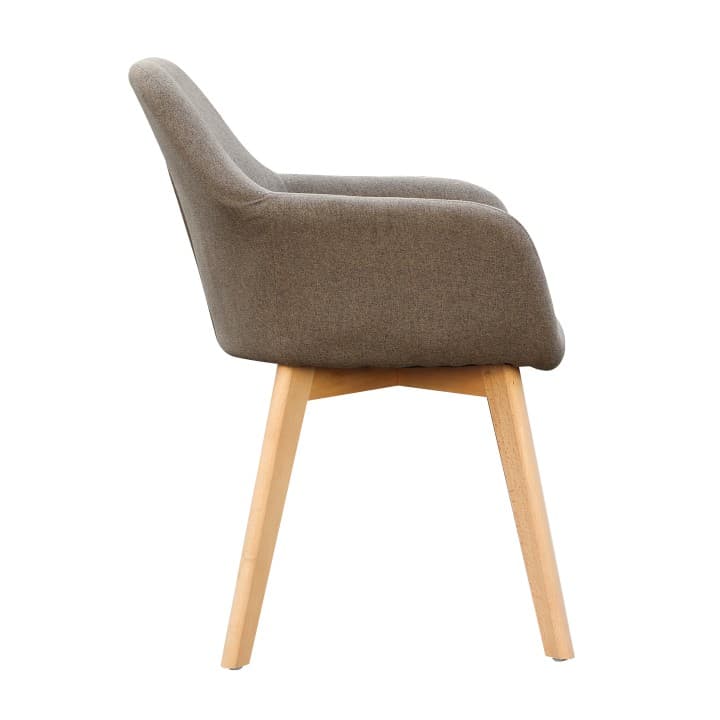 Designové křesílko CLORIN — buk, látka, více barev Hnědá - náhled 5