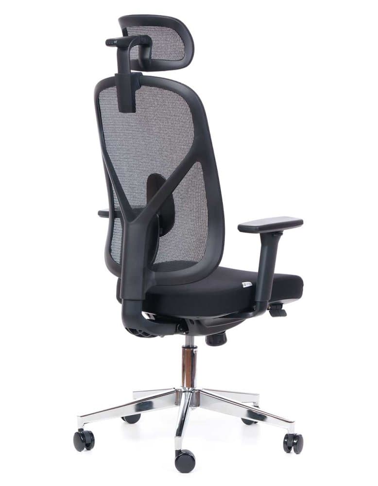 Kancelářská ergonomická židle Sego EPOQ - síťovaná záda, látka, černá Sego - náhled 3