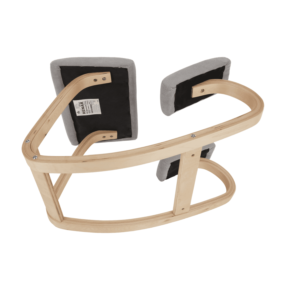 Ergonomická balanční klekačka RENAR – šedohnědá Taupe, březové dřevo, Kondela - náhled 4