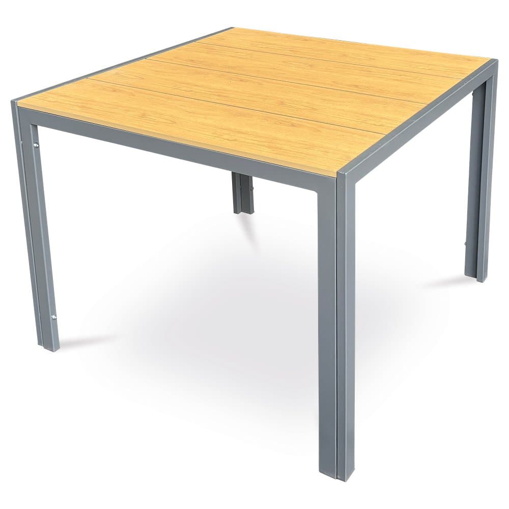 Zahradní stůl rozkládací METRAX — 90x90 cm, kov, polywood, hnědá Autronic - náhled 5