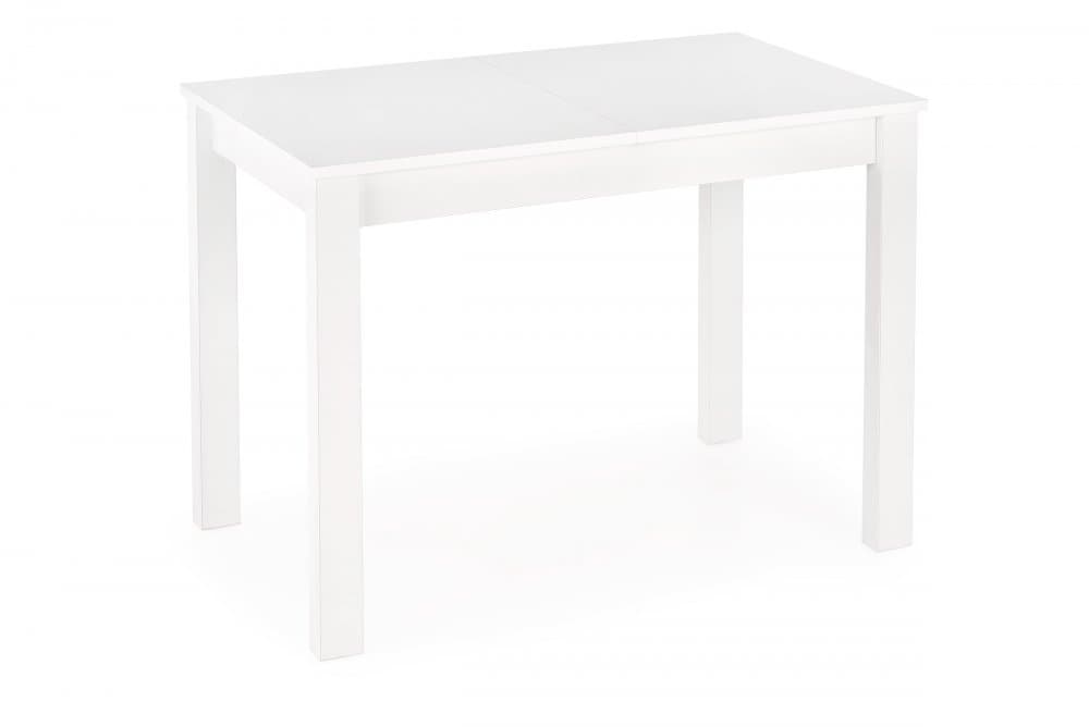 Jídelní rozkládací stůl GINO — 100x60 (+35cm), bílý Halmar