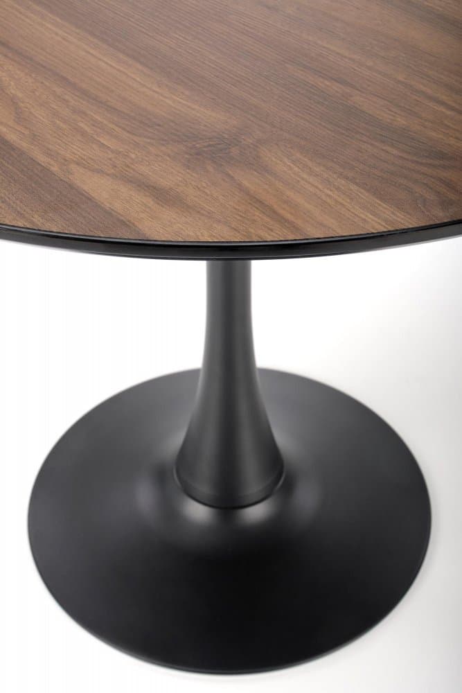 Jídelní kulatý stůl OLMO — průměr 90 cm, černá / zlatý dub Halmar - náhled 4