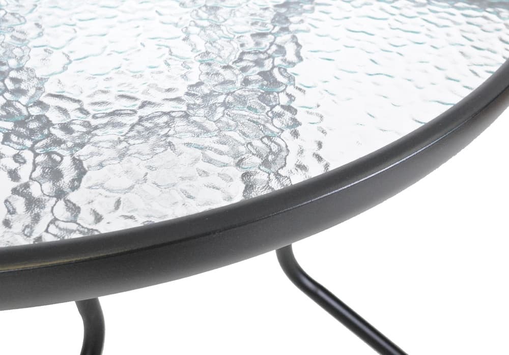 Zahradní stůl ZWMT Ø 80 cm kovový se skleněnou deskou - náhled 5