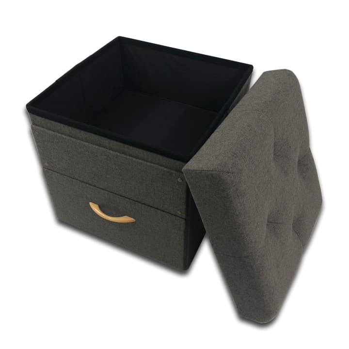 Taburet SULOT — šedá, více velikostí TYP 1 - 42×42×43 cm - náhled 4