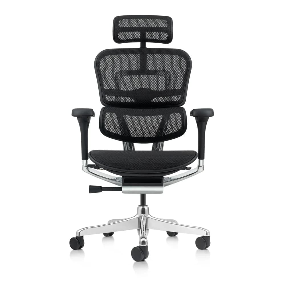 Kancelářská ergonomická židle SIRIUS Q24 NEO – celosíť, černá, nosnost 150 kg, záruka 3 roky - náhled 2