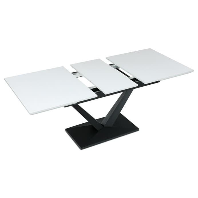 Jídelní rozkládací stůl TAVILO — 140x85x78 cm (rozklad +40 cm),  MDF, bílý Autronic - náhled 4