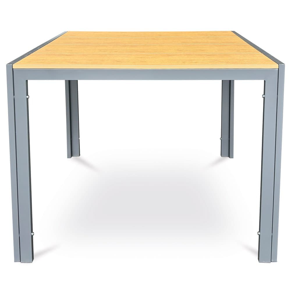 Zahradní stůl rozkládací METRAX — 90x90 cm, kov, polywood, hnědá Autronic - náhled 3