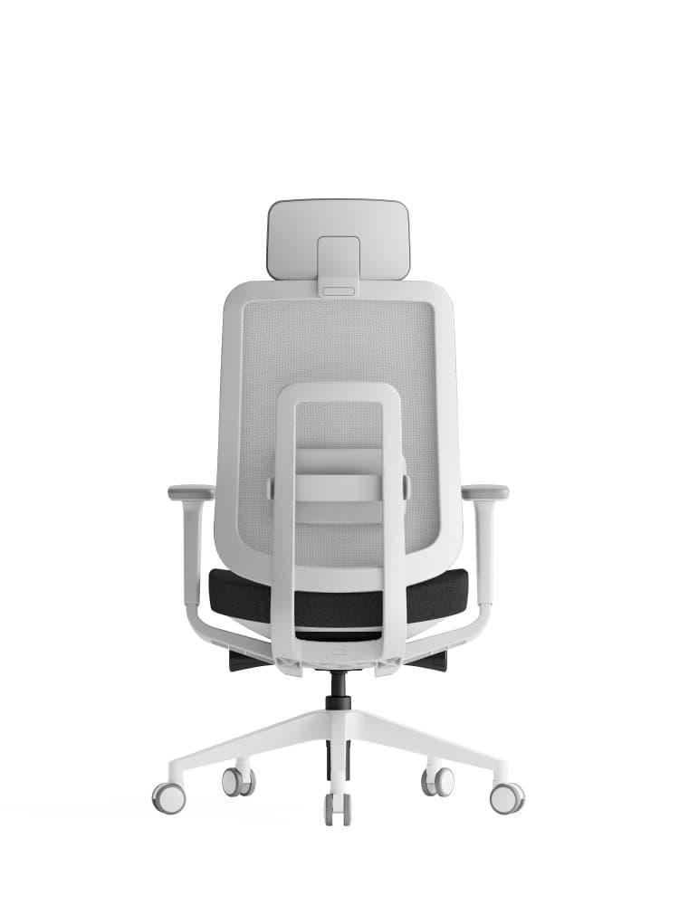 Kancelářská ergonomická židle K42 WHITE SP – síť/ čalouněná, černá - náhled 3