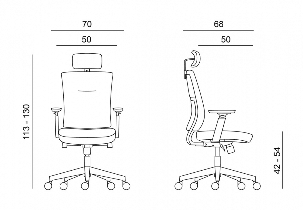 Kancelářská ergonomická židle Antares NEXT ALL UPH — šedá - náhled 4