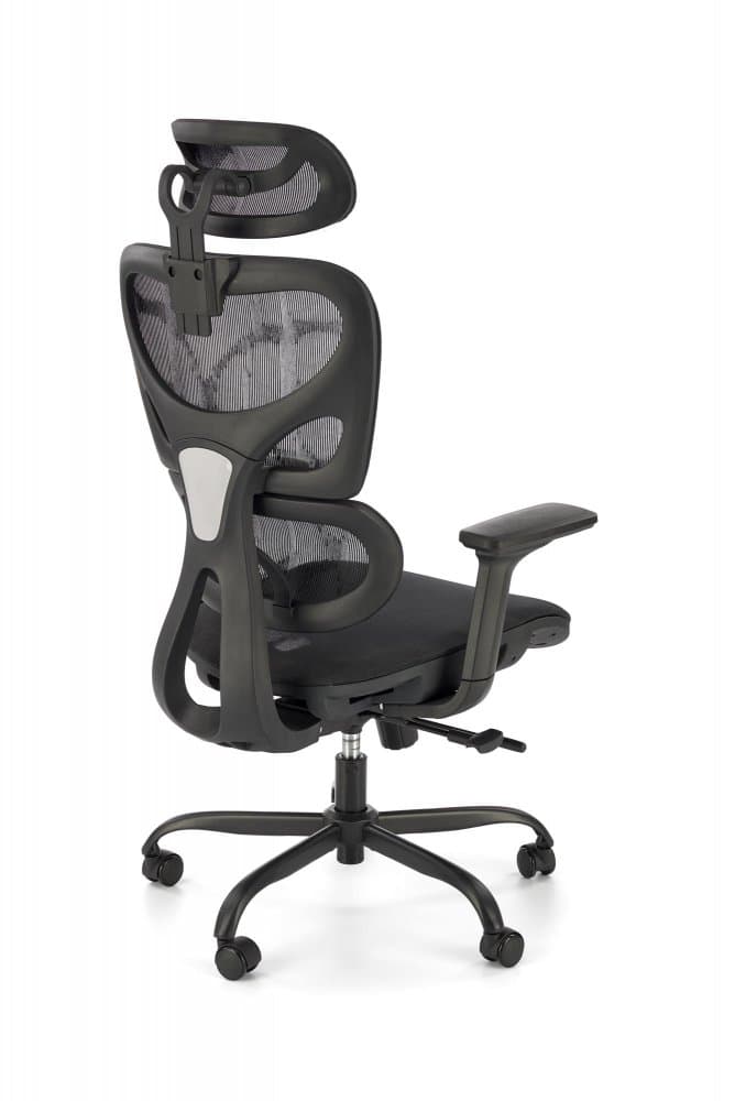 Kancelářská ergonomická židle GOTARD — síťovina, černá Halmar - náhled 2