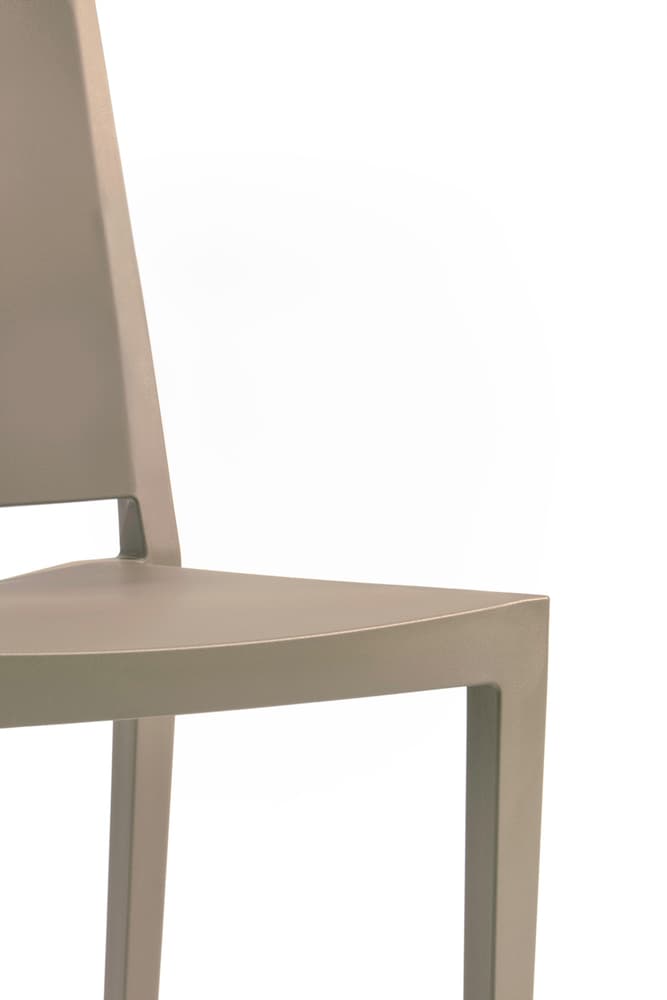Plastová židle MOSK — nosnost 150 kg, taupe - náhled 2