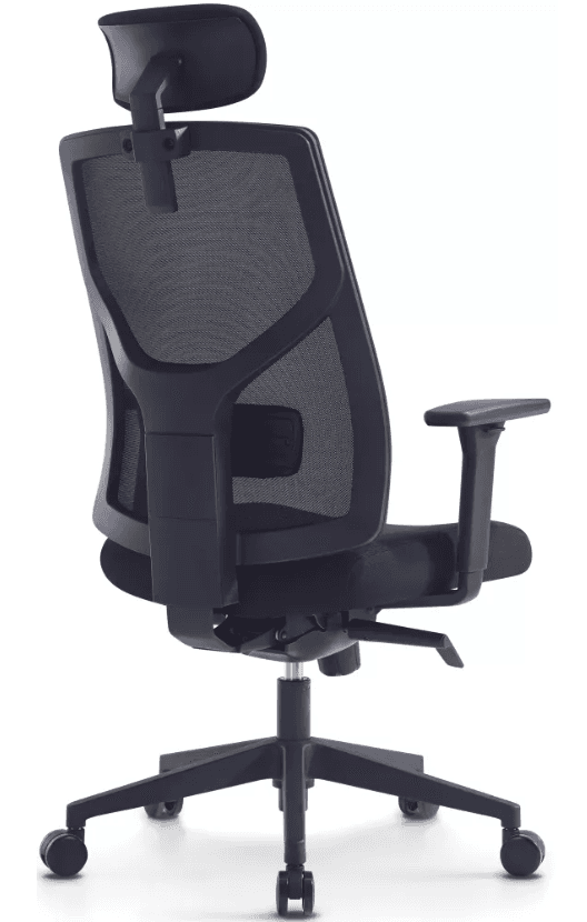Kancelářská ergonomická židle ARES s podhlavníkem — síť, černý plast, nosnost 120 kg MERCURY STAR - náhled 3