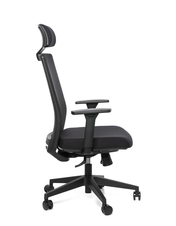 Kancelářská ergonomická židle Sego LINK — síť/látka, černá Sego - náhled 2